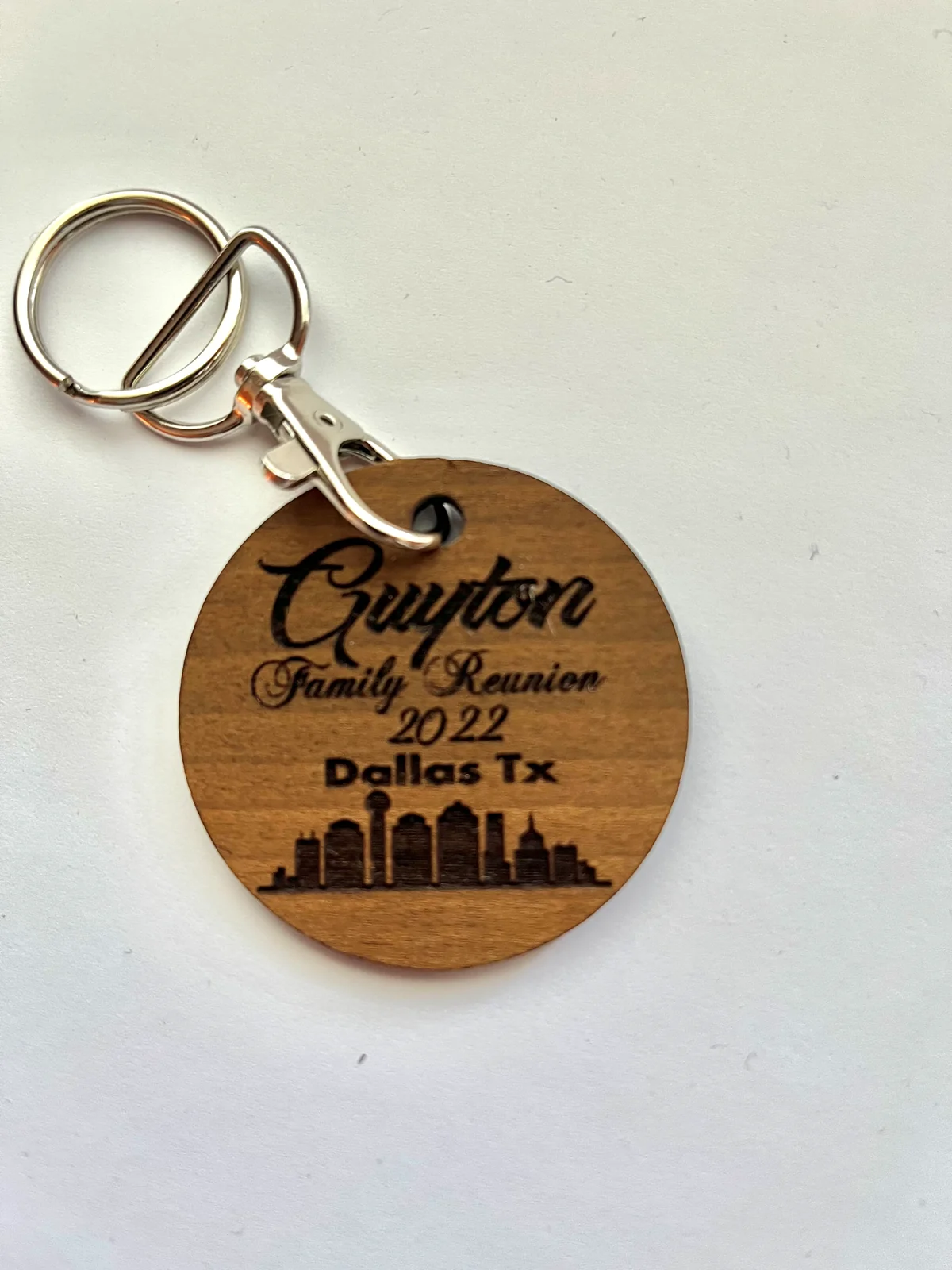 Reunion Wood Keychain