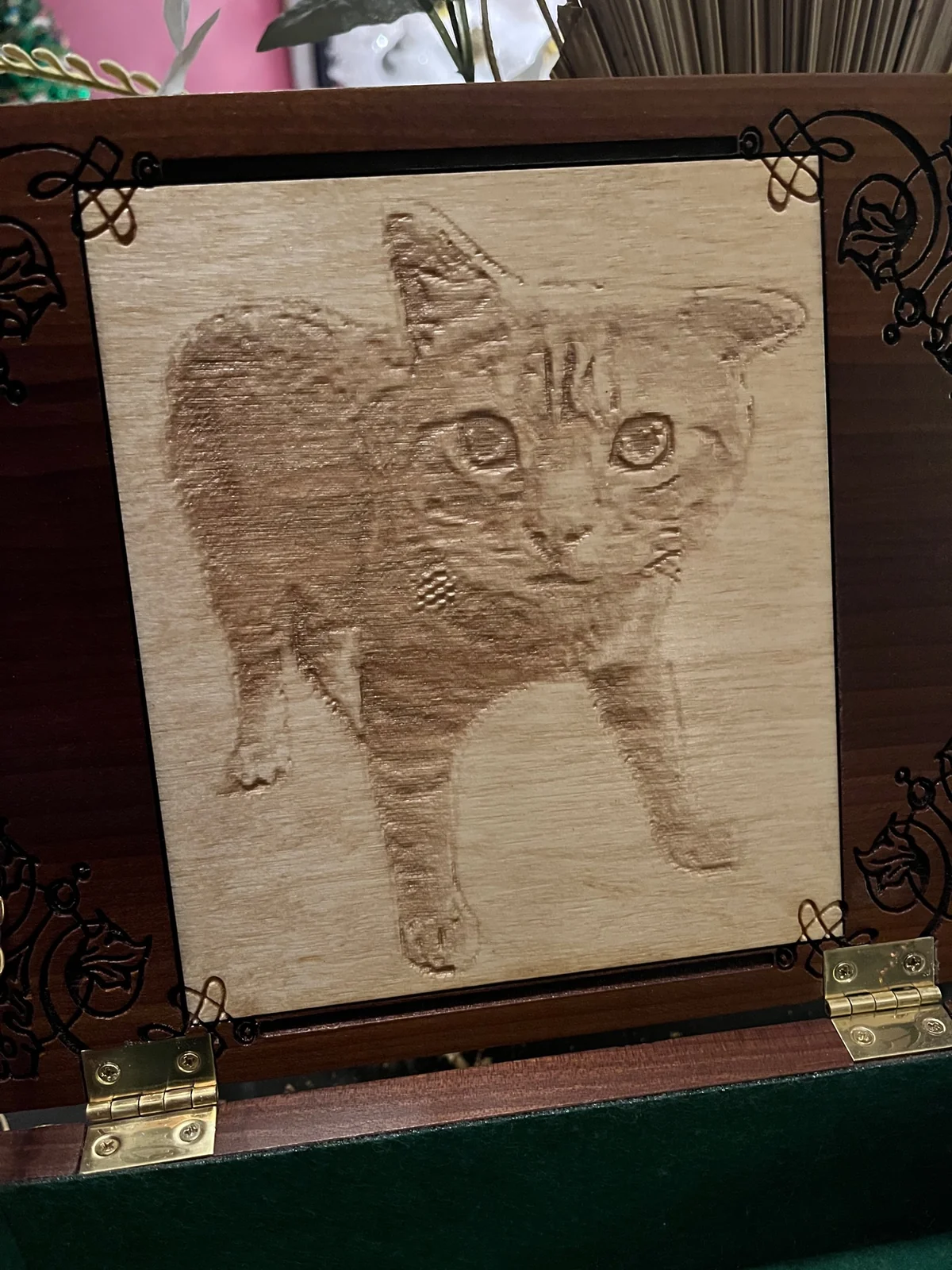 Personalized Cat Photo Keepsake Box - additional view