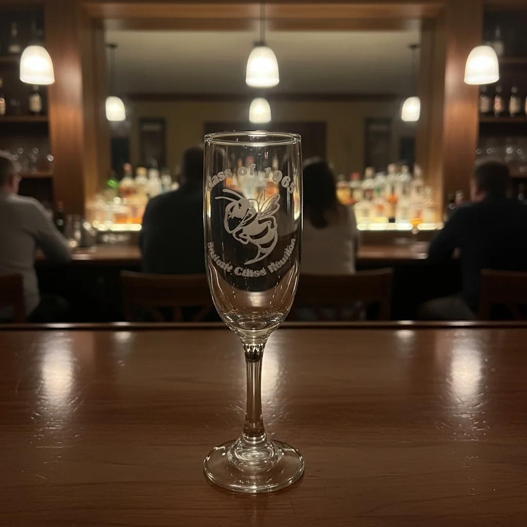 Class Reunion Champagne Flute