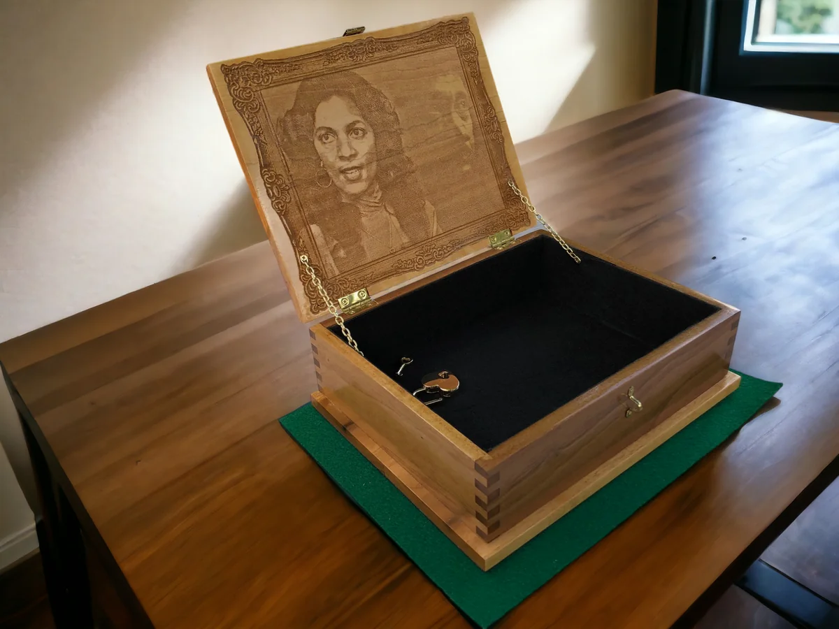 Engraved Photo Keepsake Box