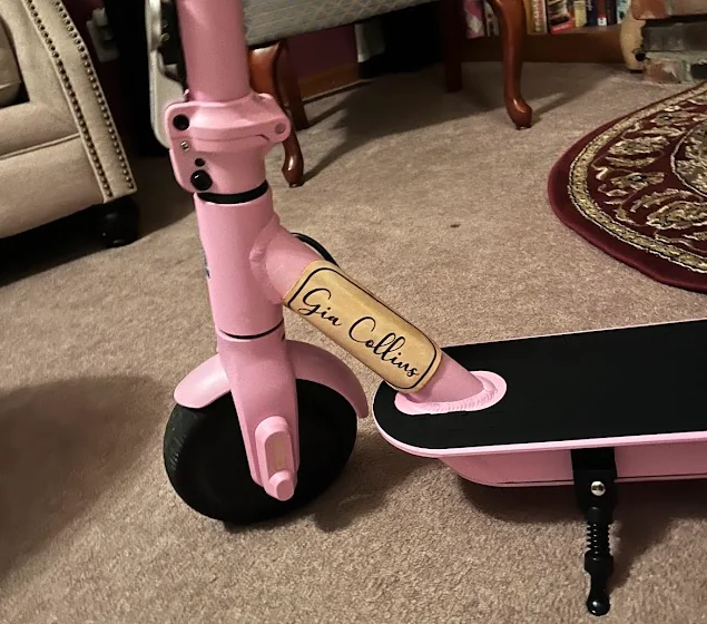 Personalized Scooter Nameplate