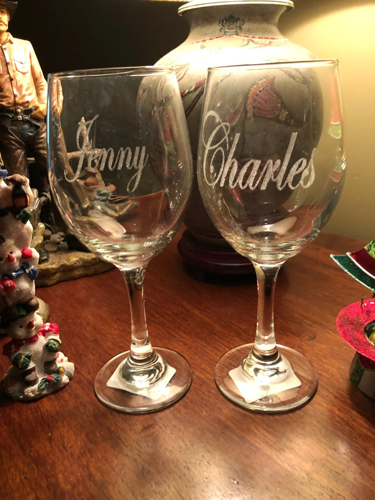 Engraved Wine Glasses