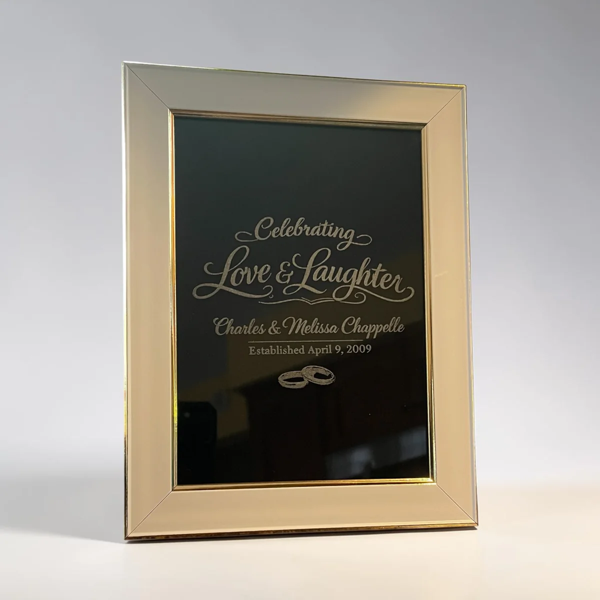 Love Laughter Anniversary Frame