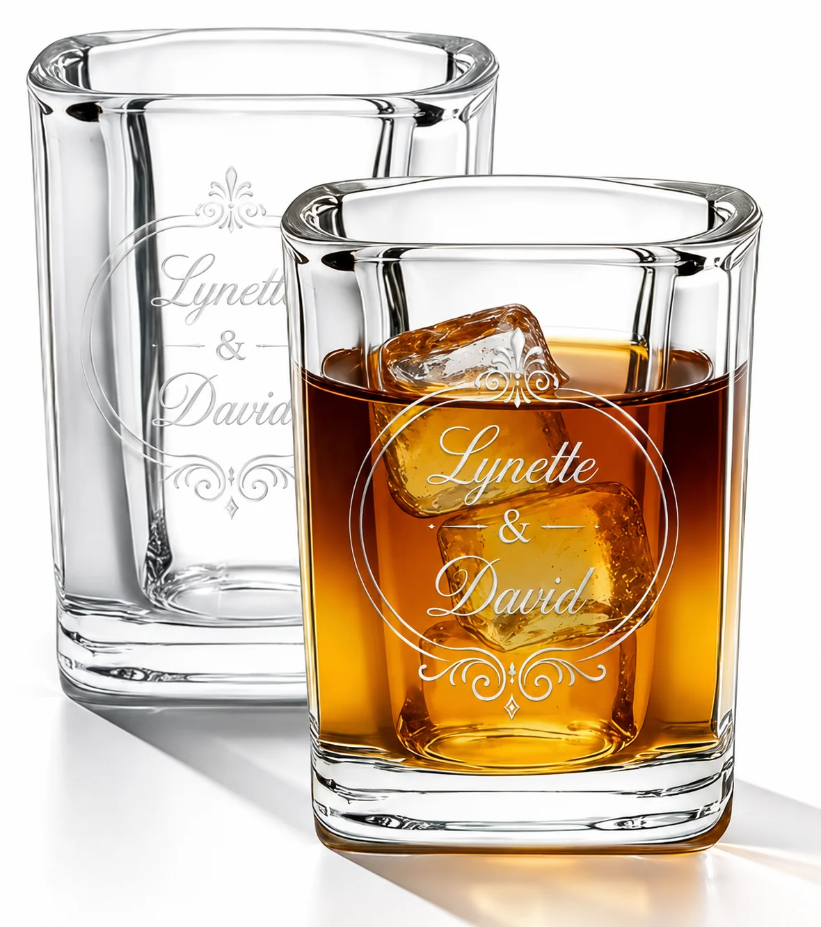 Engraved Whiskey Glasses