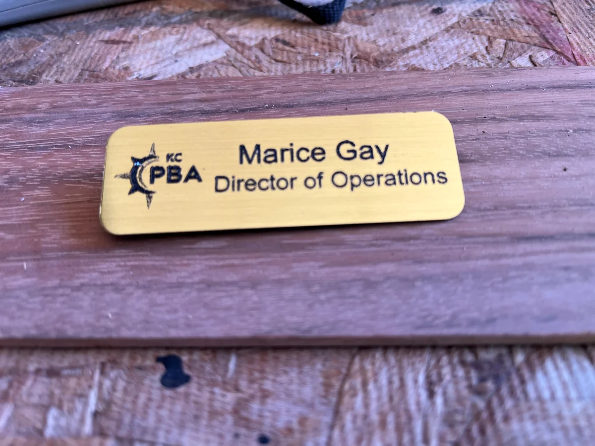 Custom Wood Name Tag