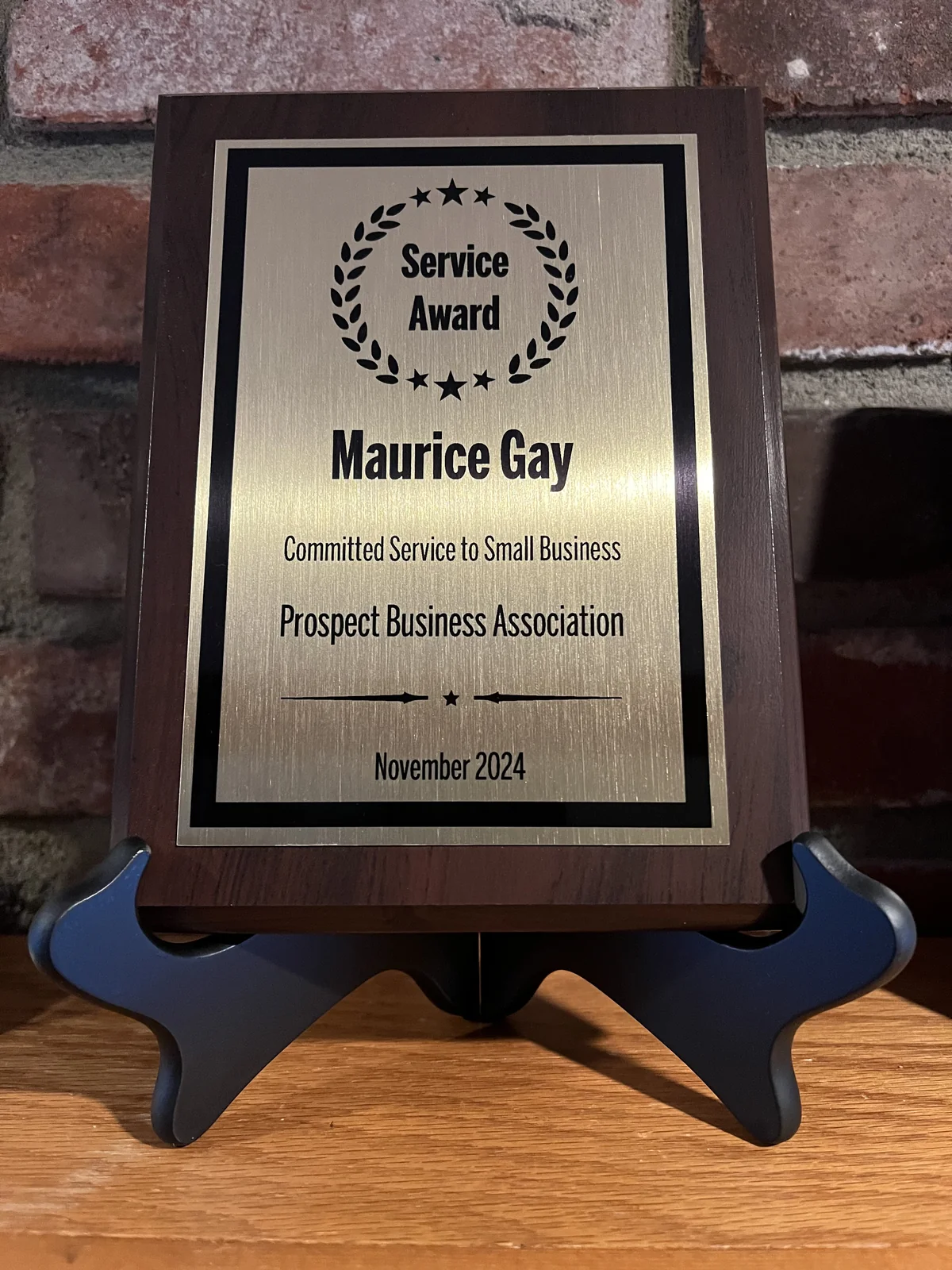 Engraved Service Award Plaque
