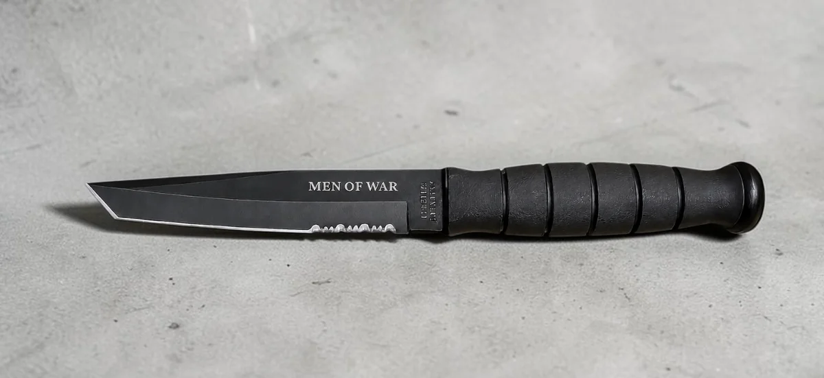 Engraved Kbar Knife