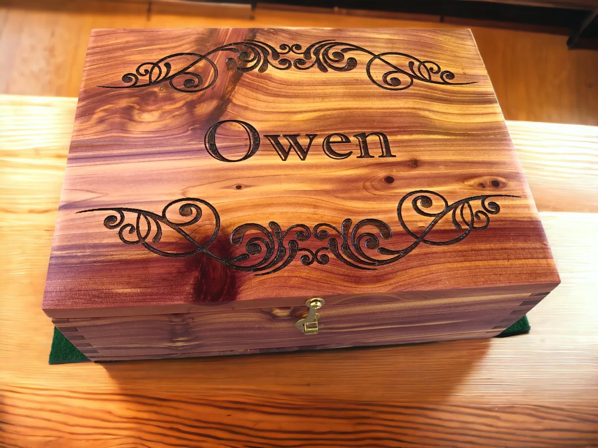 Personalized Wood Keepsake Box