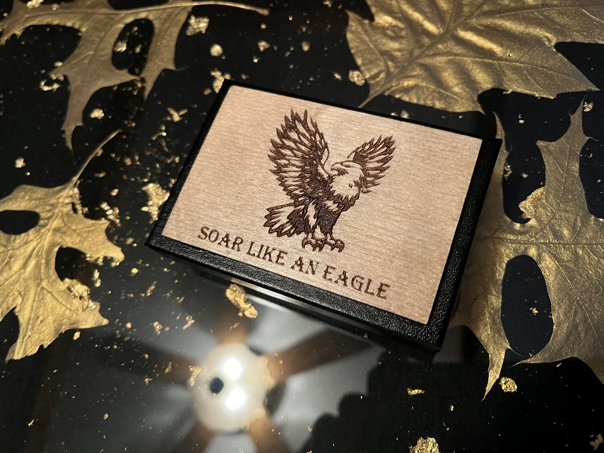 Soar Like Eagle Engraved Keepsake Box