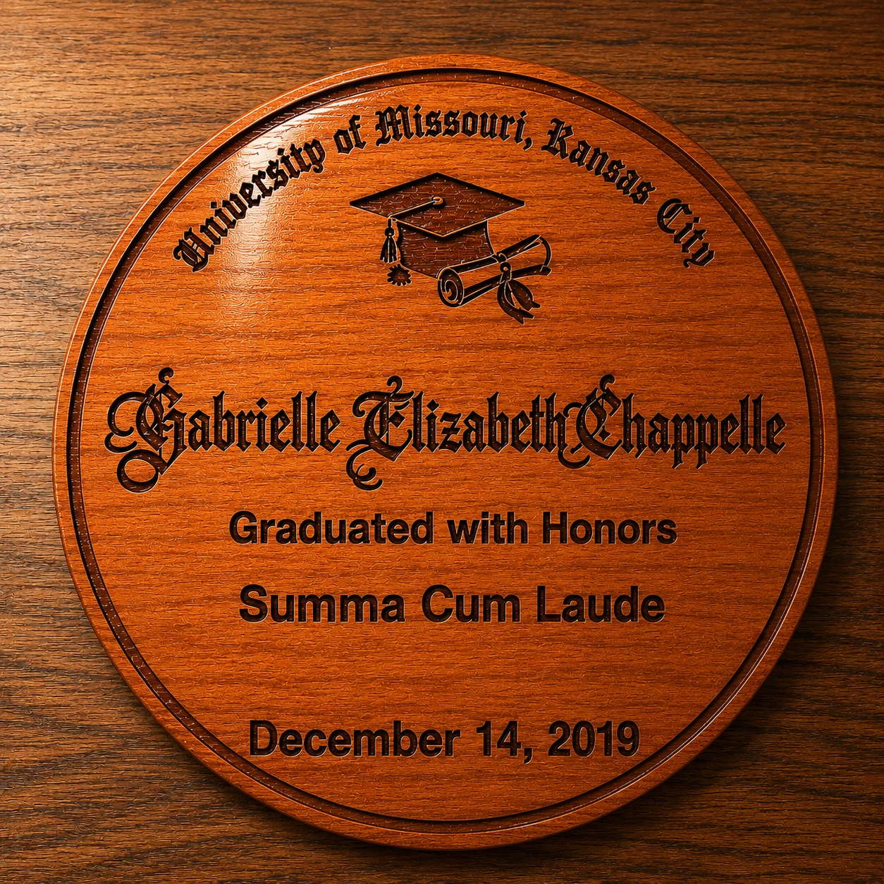 Additional View of UMKC Personalized Graduation Token